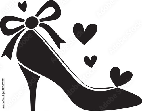 Classy Stiletto Heel Silhouette Clipart