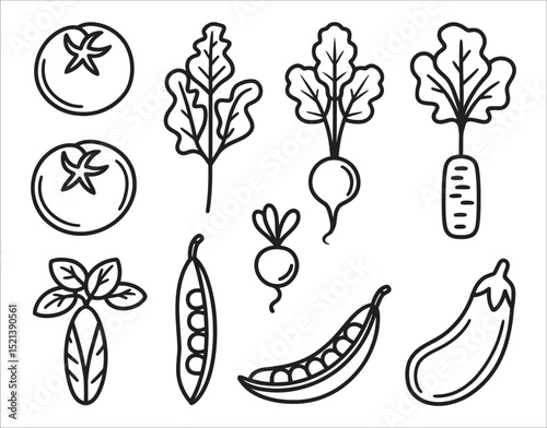 Gardening and Farming Food Icons