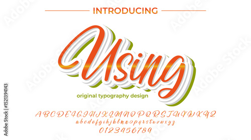 Using Font – Stylish Script Typeface with Bold Modern Brush Lettering