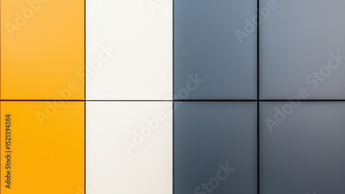 Close-up of vibrant colored metal art in an urban abstract style.
