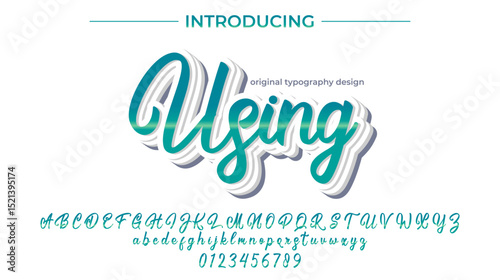 Introducing Using Script Font with Elegant Handwritten Typography Design for Creative Projects