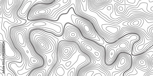 Panorama view gradient multicolor wave curve lines banner background design. Vector illustration. wave Line topography map contour background .Abstract Topographic map background with wave line.