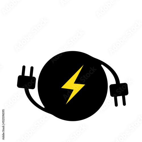 Charging icon set. Containing charge, battery, energy, electricity, charger, recharge, electric car and charging station icons. Solid icon collection. Vector illustration.