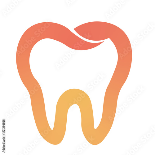 Tooth icon. Dental clinic logo. Human teeth vector illustration. 