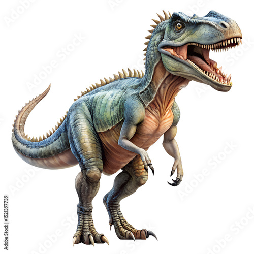 Ceratosaurus Nasicornis  Zuniceratops Christopheri  isolated on transparent background