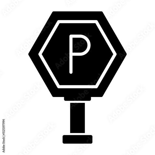 Parking permitted zone Icon