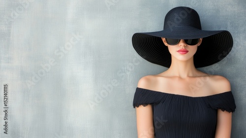 Chic Urban Hat Showcase, a model flaunting diverse stylish hats, wide-brimmed, fedora, beanie, vibrant city backdrop, fashion-forward vibe