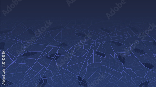 City roads and streets abstract map downtown district. Geolocation your location on map with river. Concept of planning and mapping a travel. Flat vector illustration