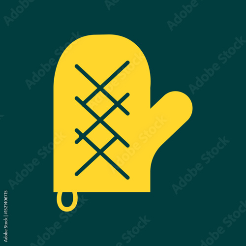 Kitchen Pot Glove trendy artwork good abstract vector illustration colorful applied design