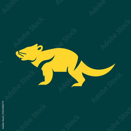 Tasmanian Devil trendy artwork good abstract vector illustration colorful applied design