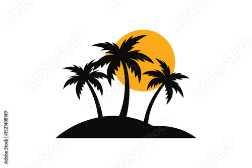 palm trees silhouette