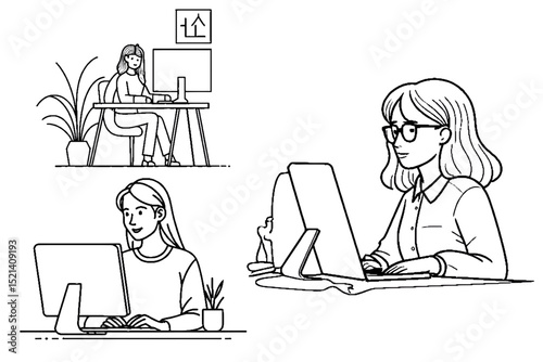 woman in the office