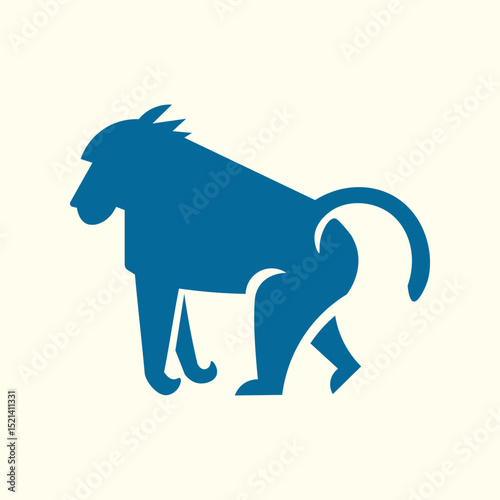Baboon trendy artwork stunning abstract vector illustration colorful applied design