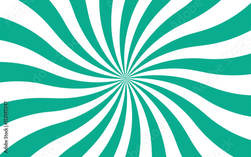 Abstract vivid, radial spiral burst pattern with red and white curved rays. Dynamic and symmetrical, using bold movement and energy. Retro, psychedelic feel reminiscent of vintage pop art.