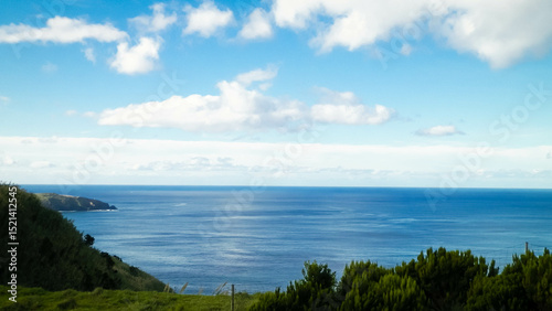 Coastal cliffs of Sao Miguel, Azores islands.