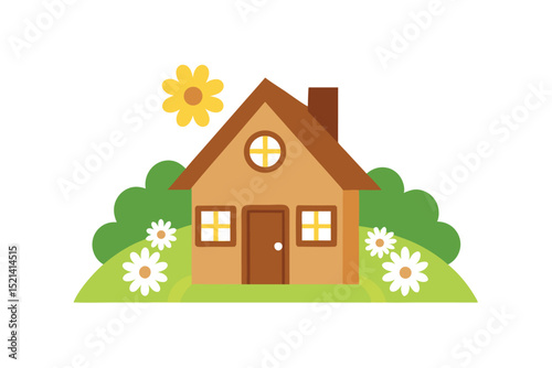 house with tree