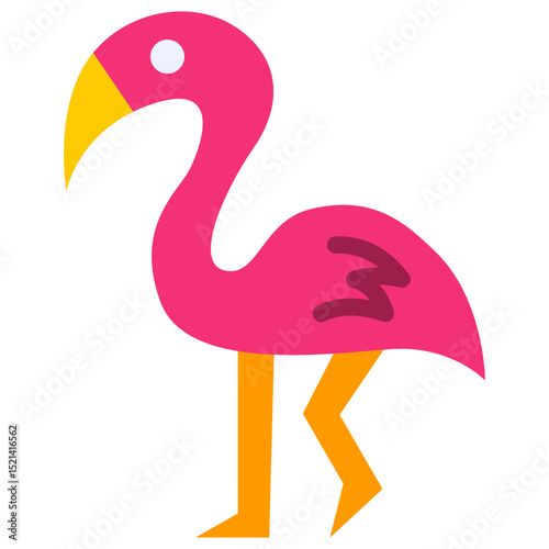 flamingo flat icon