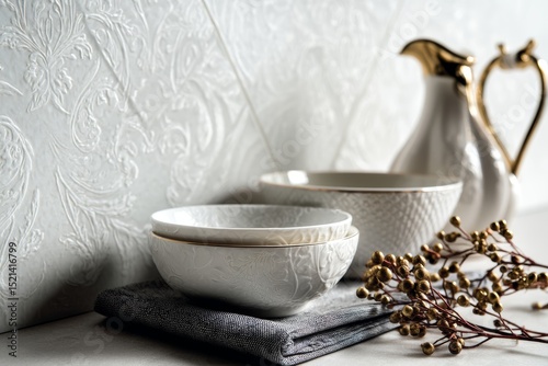 Elegant porcelain texture with delicate patterns and a glossy finish.