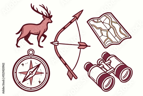 Game & Wilderness: Hunting Symbol Set