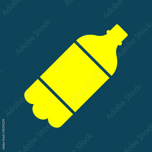 Bottle trendy artwork handsome abstract vector illustration colorful applied design