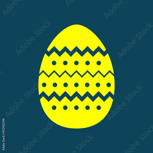 Easter Egg trendy artwork handsome abstract vector illustration colorful applied design
