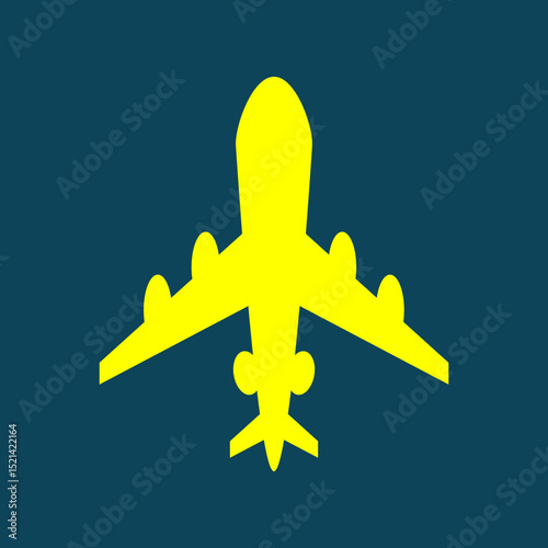 Plane trendy artwork handsome abstract vector illustration colorful applied design