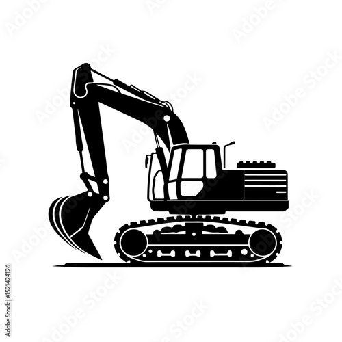 Excavator silhouette