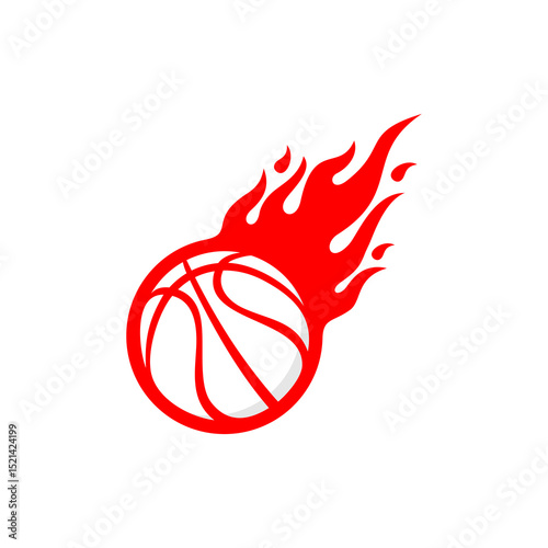 basketball ball on fire, basketball sport