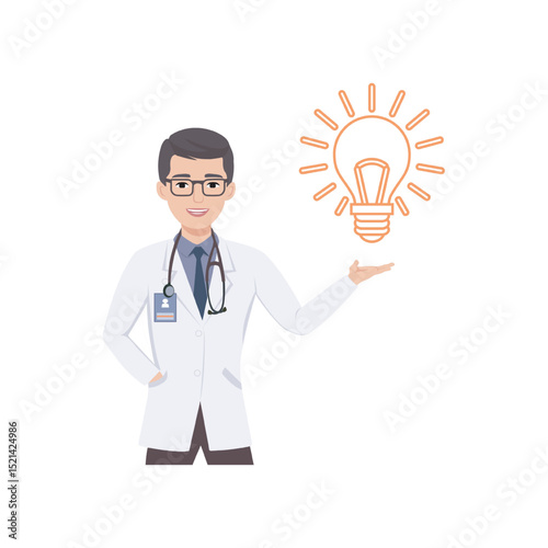 Doctor Presenting Innovative Healthcare Solutions and Medical Breakthroughs