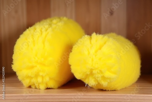 yellow cleaning sponge