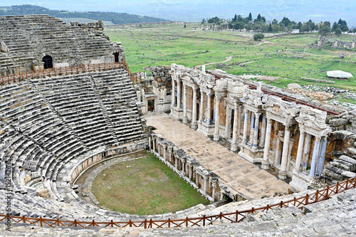 Hierapolis Ancient City, Hierapolis Ancient Theatre, Pamukkale, Denizli photo