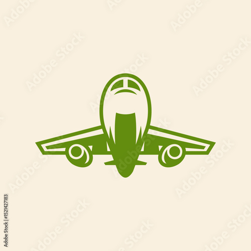 Airplane Flying trendy artwork cute abstract vector illustration colorful applied design