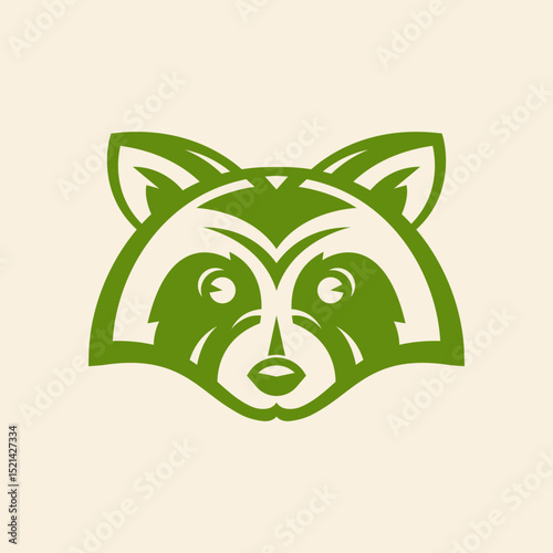 Raccoon Animal trendy artwork cute abstract vector illustration colorful applied design