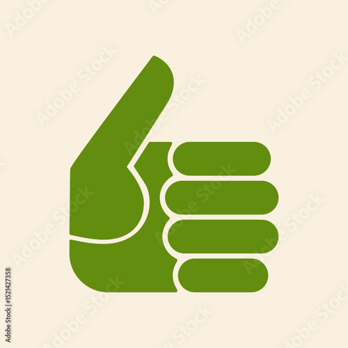 Thumbs Up trendy artwork cute abstract vector illustration colorful applied design