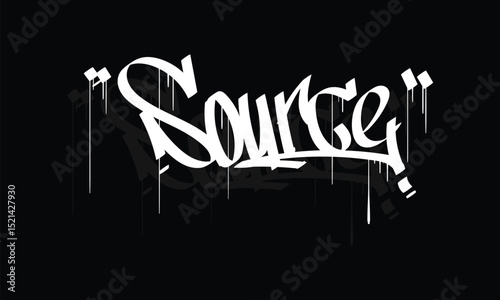 SOURCE graffiti tag style design