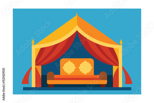 circus tent vector illustration