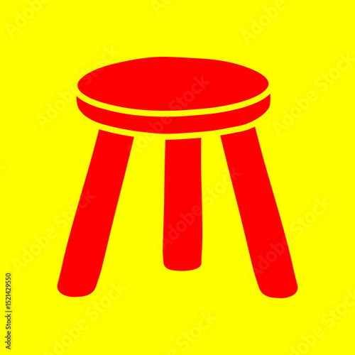 Seating tool trendy artwork gorgeous abstract vector illustration colorful applied design