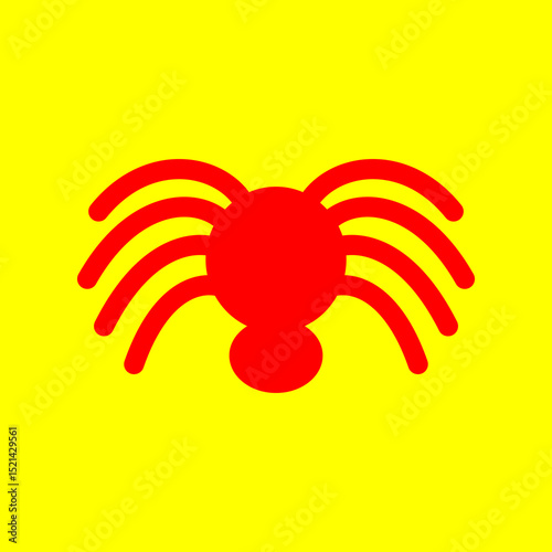 Spider trendy artwork gorgeous abstract vector illustration colorful applied design