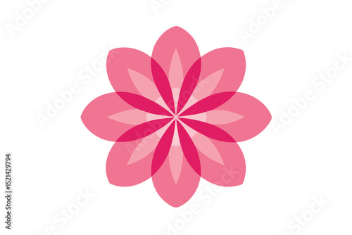 pink flower vector