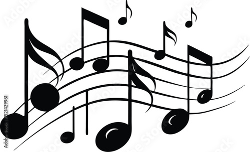 Music Notes Vector, Music Icon Clipart