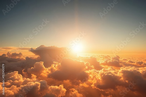 Orange Sky Symbolizing Global Warming