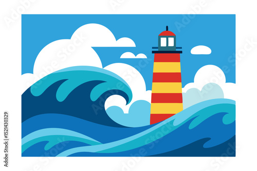 illustration of a lighthouse