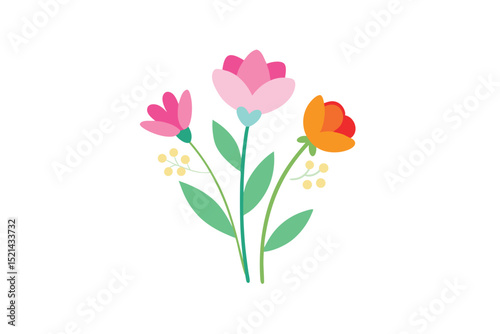 bouquet of pink tulips