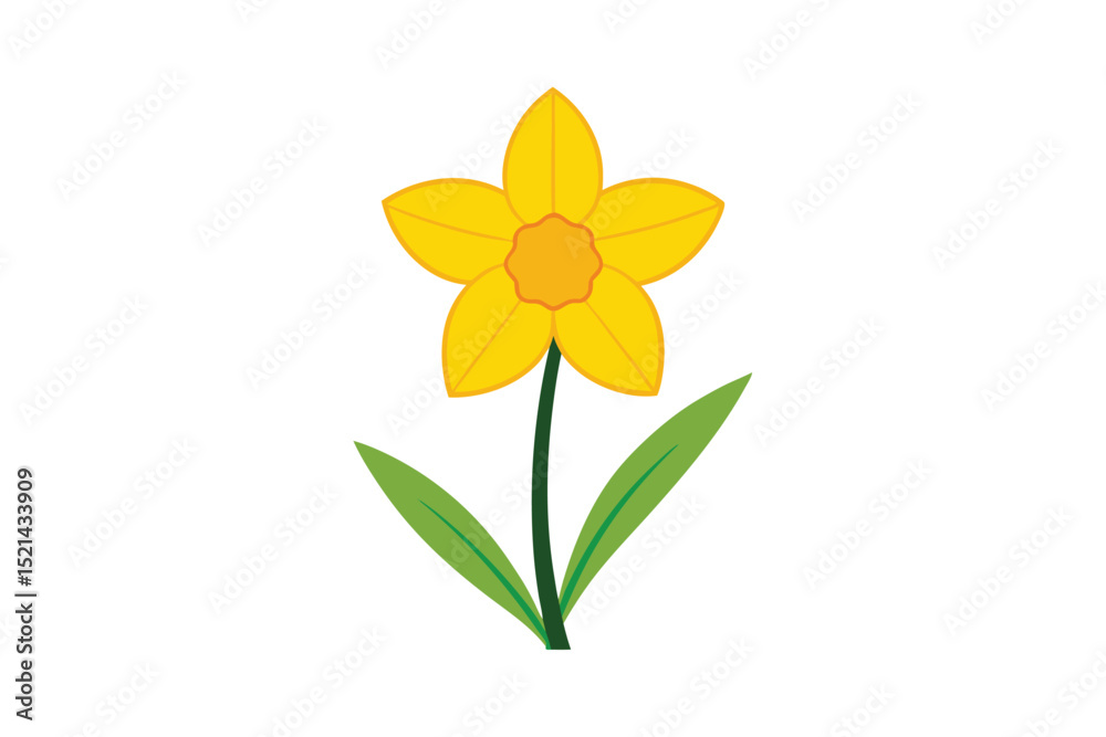 Fototapeta premium yellow flower isolated on white background