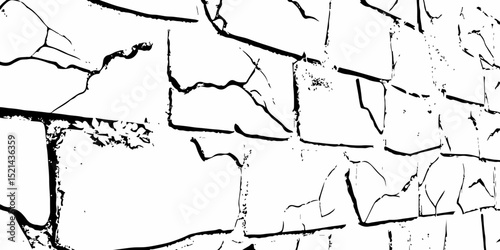 black and white contrast creates abstract patterns wall, and dark spots creating a textured background look, Perfect for design.