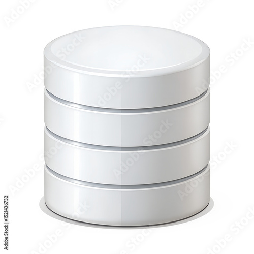 Database Without Text Icon  isolated on transparent background