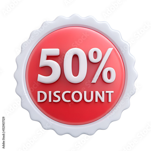 Discount Tag Without Text Icon isolated on transparent background