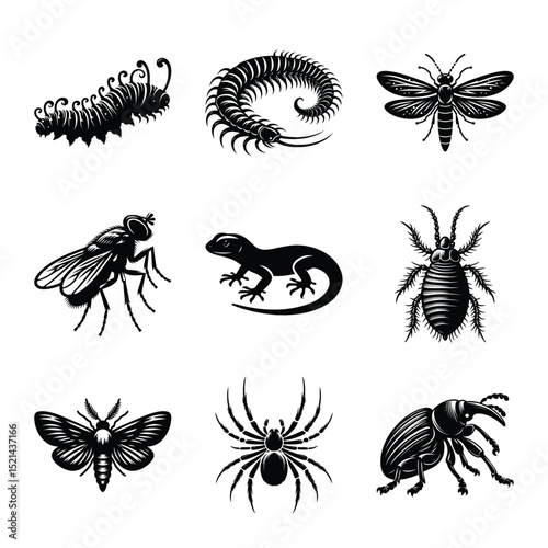 Insect bundle silhouette