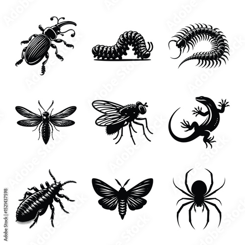 Insect bundle silhouette