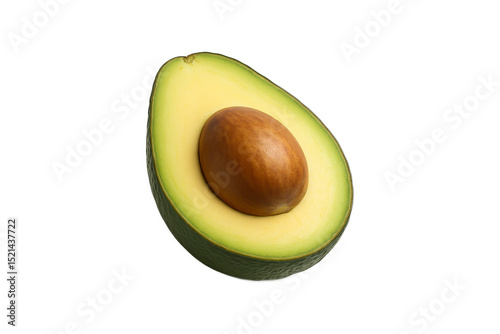 Tableau sur toile avocado isolated on white background, transparent, clipping path